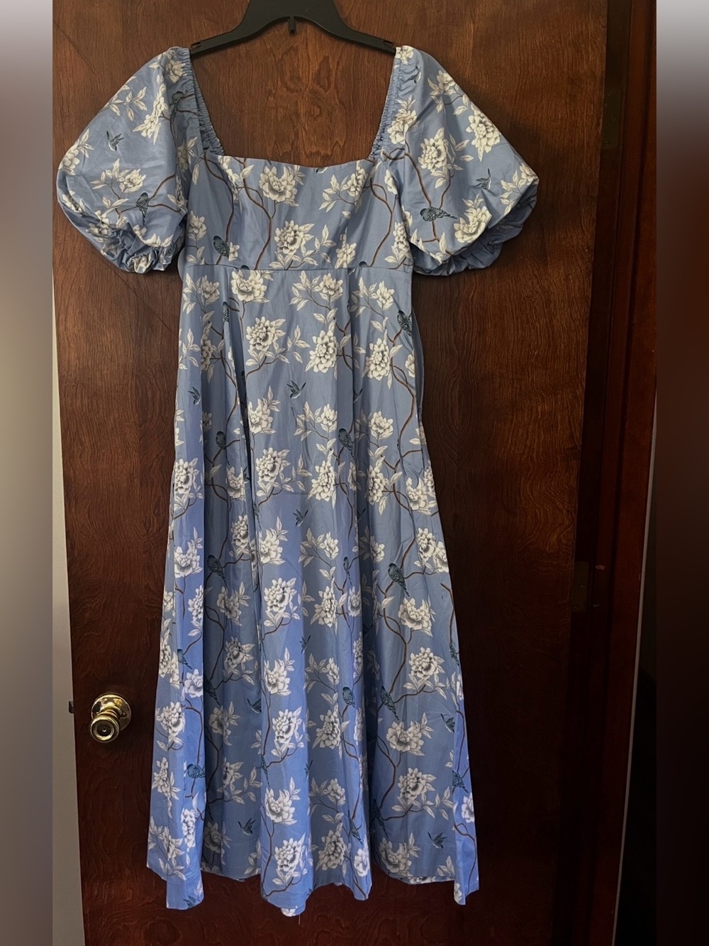 NWT RARE Hill House Home x Diane Hill Blue Chinoiserie Dress, Size Small